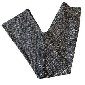 CAMBIO Black / White Wide Leg Plaid Pants Women's Size 6